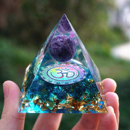 紫水晶 Orgonite 金字塔 - Orgone 能量產生器